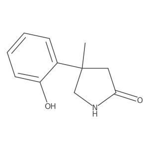 4-(2-Hydroxyphenyl)-4-methylpyrrolidin-2-one Structure