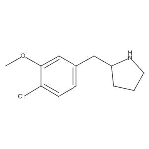2-[(4-Chloro-3-methoxyphenyl)methyl]pyrrolidine Structure