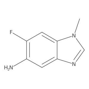 6-Fluoro-1-methyl-1H-benzimidazol-5-amine结构式