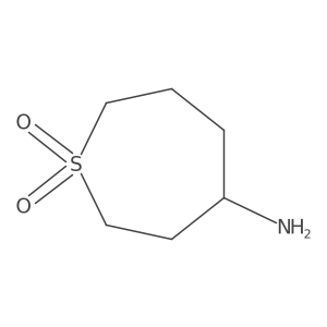 4-Amino-1lambda6-thiepane-1,1-dione结构式