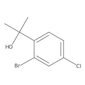 2-(2-Bromo-4-chlorophenyl)propan-2-ol结构式