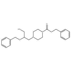 Benzyl 4-(3-hydroxy-2-phenylmethoxypropyl)piperazine-1-carboxylate结构式