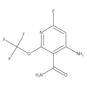 4-Amino-6-fluoro-2-(trifluoromethoxy)nicotinamide Structure