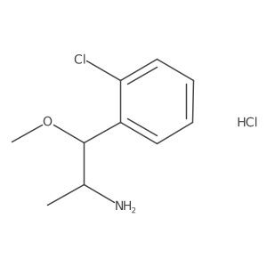 1-(2-Chlorophenyl)-1-methoxypropan-2-amine hydrochloride结构式