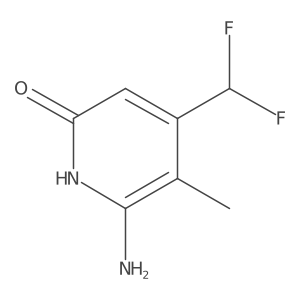 6-Amino-4-(difluoromethyl)-5-methylpyridin-2-ol结构式