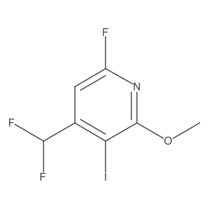 4-(Difluoromethyl)-6-fluoro-3-iodo-2-methoxypyridine Structure