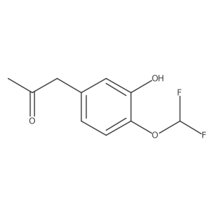 1-(4-(Difluoromethoxy)-3-hydroxyphenyl)propan-2-one Structure