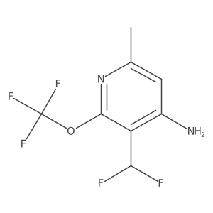 3-(Difluoromethyl)-6-methyl-2-(trifluoromethoxy)pyridin-4-amine Structure