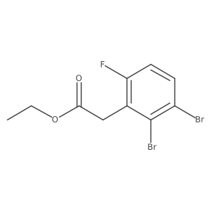 Ethyl 2,3-dibromo-6-fluorophenylacetate Structure