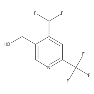 (4-(Difluoromethyl)-6-(trifluoromethyl)pyridin-3-yl)methanol Structure