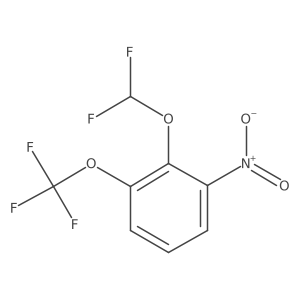 1-Difluoromethoxy-2-nitro-6-(trifluoromethoxy)benzene结构式