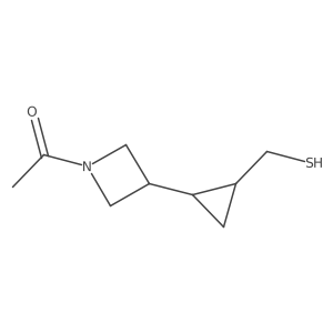 1-(3-(2-(Mercaptomethyl)cyclopropyl)azetidin-1-yl)ethanone Structure