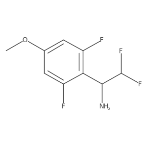 1-(2,6-Difluoro-4-methoxyphenyl)-2,2-difluoroethan-1-amine结构式