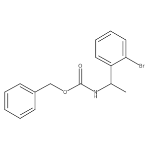 benzyl N-[(1R)-1-(2-bromophenyl)ethyl]carbamate结构式