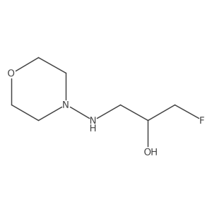 1-Fluoro-3-[(morpholin-4-yl)amino]propan-2-ol Structure