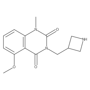 2,4(1H,3H)-Quinazolinedione, 3-(3-azetidinylmethyl)-5-methoxy-1-methyl- Structure
