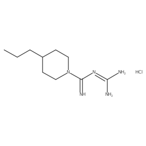 N-(4-propylpiperidine-1-carboximidoyl)guanidine hydrochloride Structure