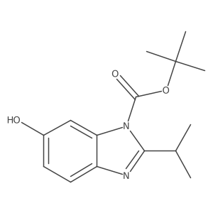 1-Tert-butoxycarbonyl-6-hydroxy-2-isopropylbenzimidazole Structure