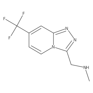 N-methyl-1-(7-(trifluoromethyl)-[1,2,4]triazolo[4,3-a]pyridin-3-yl)methanamine Structure