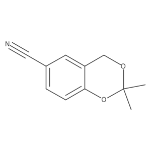 2,2-Dimethyl-4H-benzo[d][1,3]dioxine-6-carbonitrile结构式