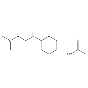 N'-cyclohexyl-N,N-dimethylethane-1,2-diamine acetate Structure