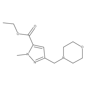 Ethyl 1-methyl-3-(morpholinomethyl)-1h-pyrazole-5-carboxylate Structure
