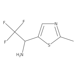 2,2,2-Trifluoro-1-(2-methyl-1,3-thiazol-5-yl)ethan-1-amine Structure