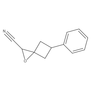 5-Phenyl-1-oxaspiro[2.3]hexane-2-carbonitrile结构式