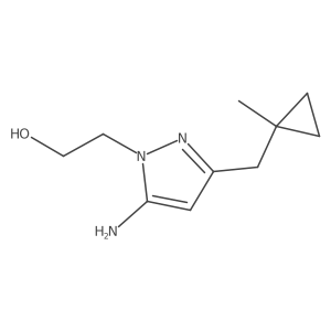 2-{5-amino-3-[(1-methylcyclopropyl)methyl]-1H-pyrazol-1-yl}ethan-1-ol Structure