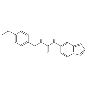 1-(4-Methoxybenzyl)-3-(pyrazolo[1,5-a]pyridin-5-yl)urea结构式