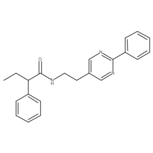2-phenyl-N-(2-(2-phenylpyrimidin-5-yl)ethyl)butanamide结构式
