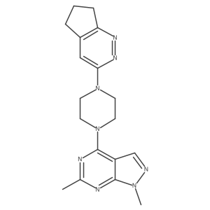 4-(4-(6,7-dihydro-5H-cyclopenta[c]pyridazin-3-yl)piperazin-1-yl)-1,6-dimethyl-1H-pyrazolo[3,4-d]pyrimidine Structure