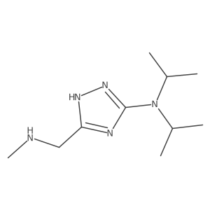 5-[(Methylamino)methyl]-N,N-bis(propan-2-yl)-1H-1,2,4-triazol-3-amine Structure