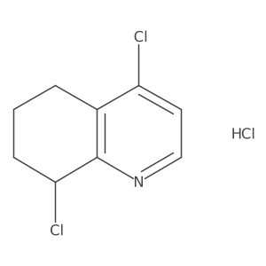 4,8-Dichloro-5,6,7,8-tetrahydroquinoline hydrochloride结构式
