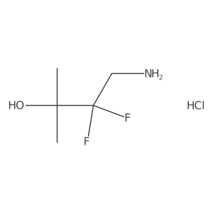 4-Amino-3,3-difluoro-2-methylbutan-2-OL hcl Structure