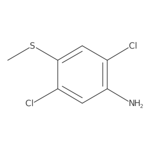 2,5-Dichloro-4-(methylthio)benzenamine Structure