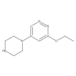 3-Ethoxy-5-(piperazin-1-yl)pyridazine结构式