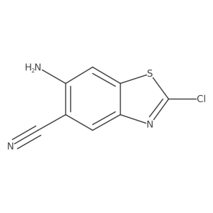 5-Benzothiazolecarbonitrile, 6-amino-2-chloro- Structure