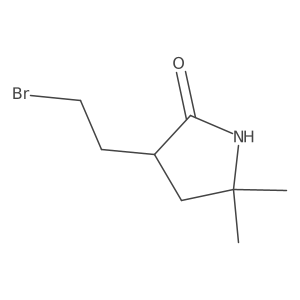 3-(2-Bromoethyl)-5,5-dimethylpyrrolidin-2-one Structure