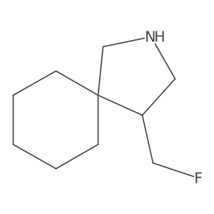 4-(Fluoromethyl)-2-azaspiro[4.5]decane结构式