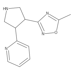 5-Methyl-3-(4-(pyridin-2-yl)pyrrolidin-3-yl)-1,2,4-oxadiazole Structure