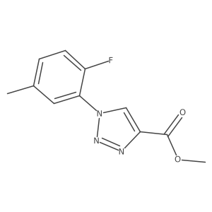 methyl 1-(2-fluoro-5-methylphenyl)-1H-1,2,3-triazole-4-carboxylate Structure