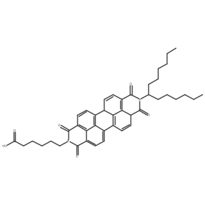 6-(1,3,8,10-Tetraoxo-9-(tridecan-7-yl)-8,9,10,10a-tetrahydroanthra[2,1,9-def:6,5,10-d'e'f']diisoquinolin-2(1H,3H,5bH)-yl)hexanoic acid Structure