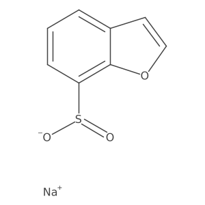 Sodium 1-benzofuran-7-sulfinate Structure