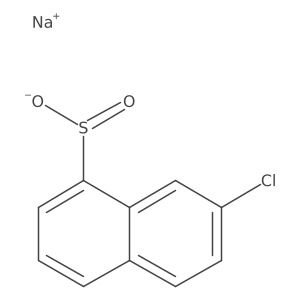 Sodium 7-chloronaphthalene-1-sulfinate结构式