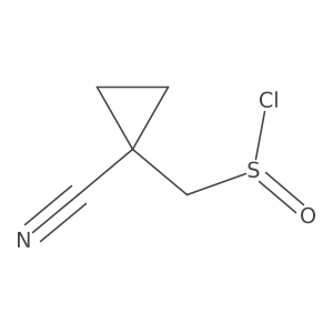 (1-Cyanocyclopropyl)methanesulfinyl chloride Structure