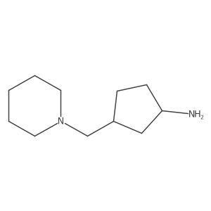 rac-(1R,3S)-3-[(piperidin-1-yl)methyl]cyclopentan-1-amine Structure