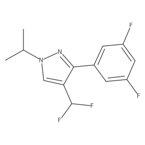 4-(difluoromethyl)-3-(3,5-difluorophenyl)-1-(propan-2-yl)-1H-pyrazole Structure