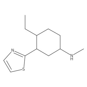 4-ethyl-N-methyl-3-(1,3-thiazol-2-yl)cyclohexan-1-amine Structure