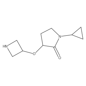 3-(Azetidin-3-yloxy)-1-cyclopropylpyrrolidin-2-one结构式